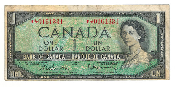 Canada: 1954 $1 Bank Of Canada  Replacement Banknote  H/Y