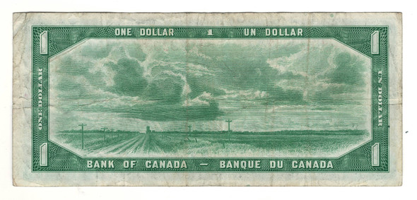 Canada: 1954 $1 Bank Of Canada Devil's Face Banknote E/A