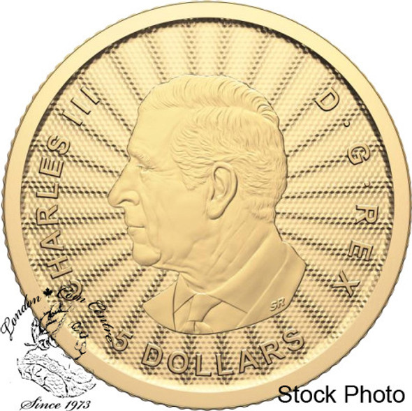 Canada: 2024 $5 The Majestic Polar Bears 1/10oz Pure Gold Coin