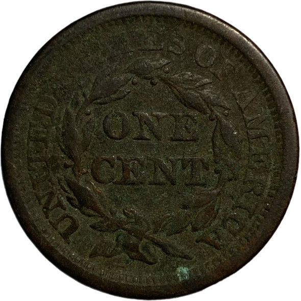 United States: 1854 Large Cent F12