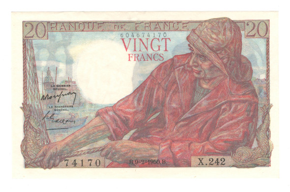 France: 1950 20 Francs Banknote