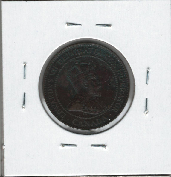Canada: 1907H 1 Cent VF20  with Corrosion