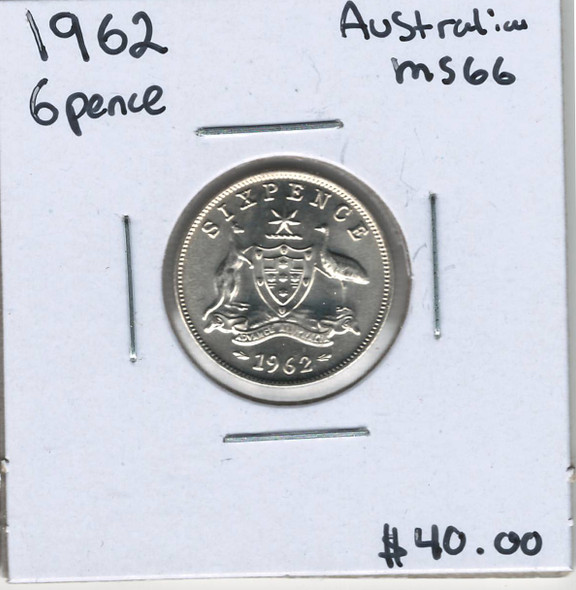 Australia: 1962 6 Pence MS66