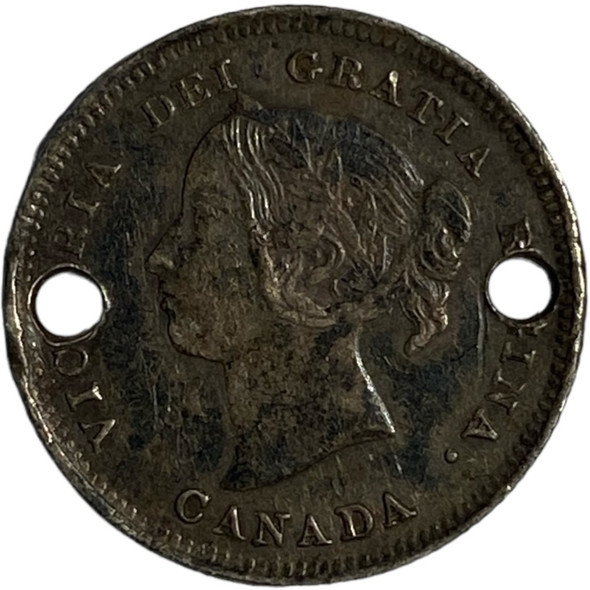 Canada: Victorian 5 Cent Love Token "LR"