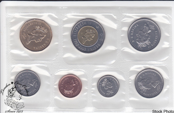 Canada: 2002 Proof Like / Uncirculated Coin Set *Writing on Envelope*