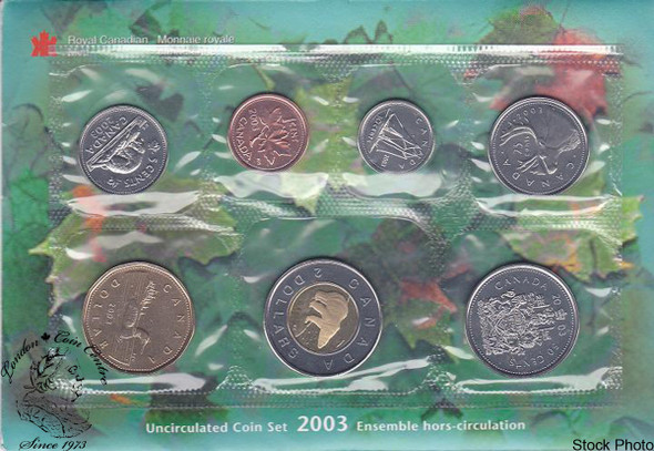 Canada: 2003 Proof Like / Uncirculated Coin Set *Writing On Envelope*
