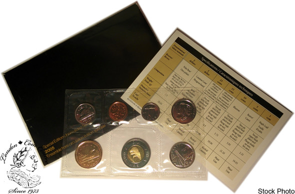 Canada: 2005 Special Edition Proof Like / Uncirculated Coin Set *Writing on Envelope*