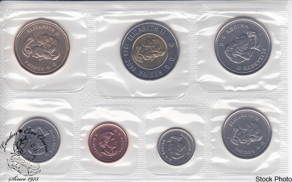 Canada: 2006 Proof Like / Uncirculated Coin Set *Writing on Envelope*