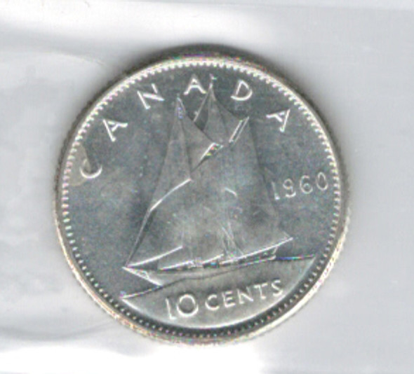 Canada: 1960 10 Cent ICCS  MS65