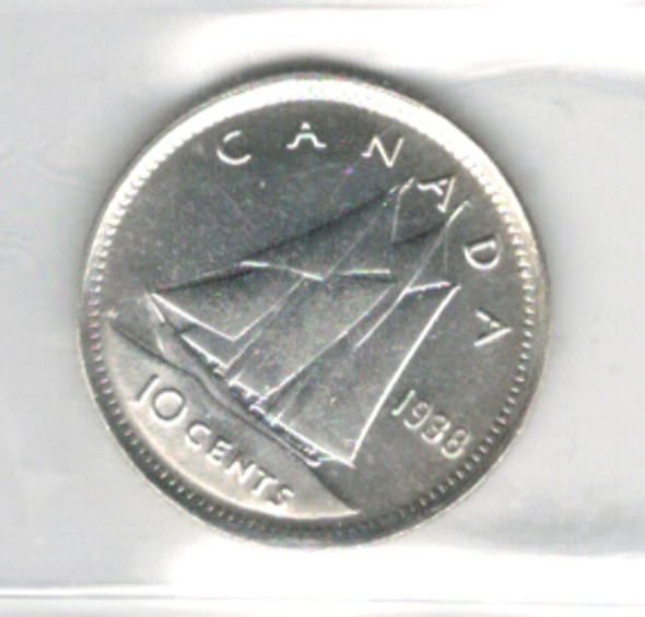 Canada: 1938 10 Cent  ICCS MS63