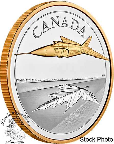 Canada: 2021 $50 The Avro Arrow 5 oz Pure Silver Coin *Scuffed Box*