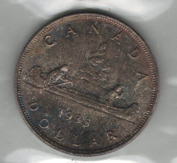 Canada: 1935 $1 Silver Dollar ICCS  MS64