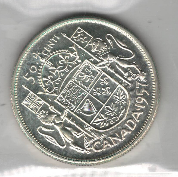 Canada: 1957 50 Cent ICCS PL65
