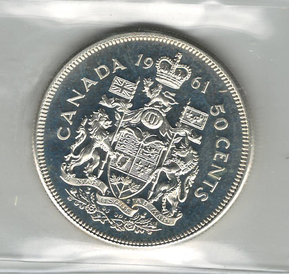 Canada: 1961 50 Cent ICCS PL65 Cameo