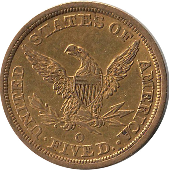 United States: 1844-O $5 Gold Half Eagle