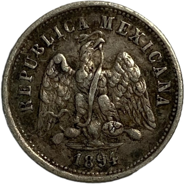 Mexico: 1894 Zs Z 10 Centavos