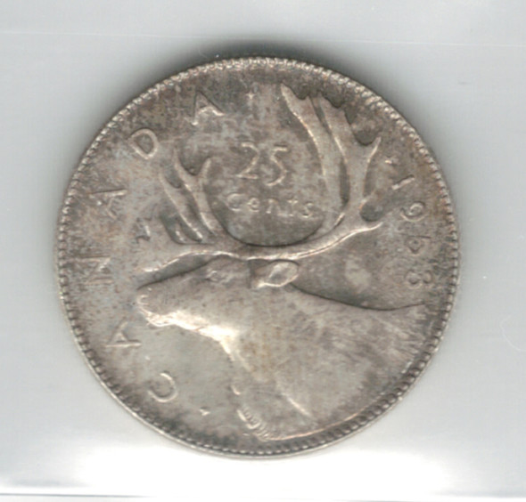 Canada: 1953 25 Cent NSF Large Date ICCS MS65 Canada: 1953 25 Cent NSF Large Date ICCS MS65