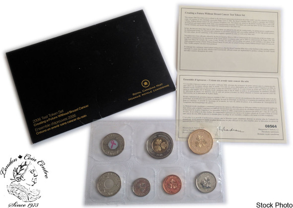 Canada: 2006 Test Token Creating a Future Without Breast Cancer Proof Like / Uncirculated Coin Set