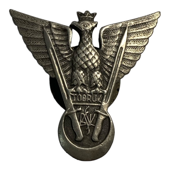 Poland: WWII Tobruk Badge in Silver