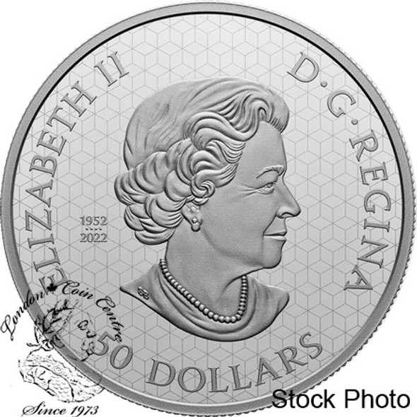 Canada: 2023 $50 Maple Leaves in Motion 5 oz Pure Silver Coin *No Outer Box* Canada: 2023 $50 Maple Leaves in Motion 5 oz Pure Silver Coin *No Outer Box*