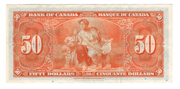 Canada: 1937 $50 Bank Of Canada Banknote BC-26b Canada: 1937 $50 Bank Of Canada Banknote BC-26b