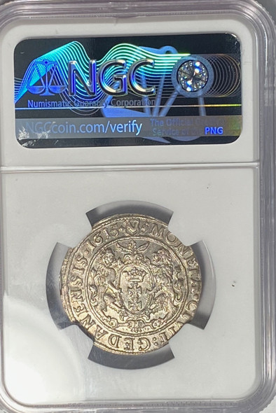 Poland: Danzig 1615 SA Ort (1/4 T) NGC MS62 Poland: Danzig 1615 SA Ort (1/4 T) NGC MS62