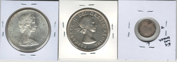 Canada: 1906 - 1965 Coin Collection Bulk Lot includes Silver Dollars (3 Pieces) *See Photos* Canada: 1906 - 1965 Coin Collection Bulk Lot includes Silver Dollars (3 Pieces) *See Photos*