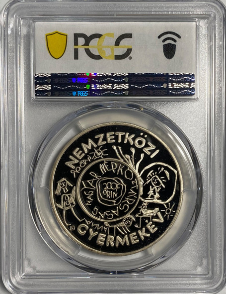 Hungary: 1979-BP 200 Forint Year of the Child PCGS PR67 DCAM Hungary: 1979-BP 200 Forint Year of the Child PCGS PR67 DCAM