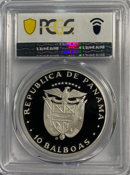 Panama: 1982 10 Balboas PCGS PR70DCAM Panama: 1982 10 Balboas PCGS PR70DCAM