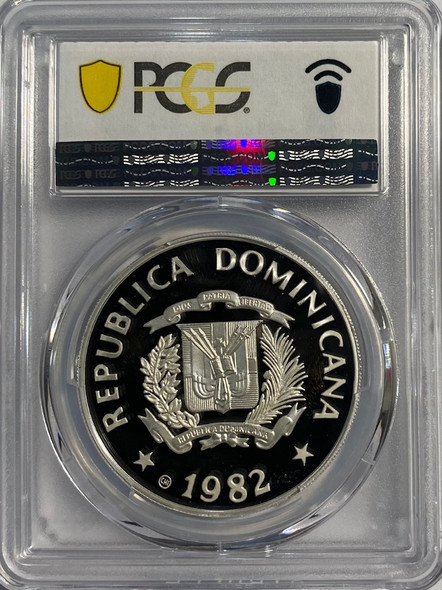 Dominican Republic: 1982 10 Peso Year of the Child PCGS PR68DCAM Dominican Republic: 1982 10 Peso Year of the Child PCGS PR68DCAM