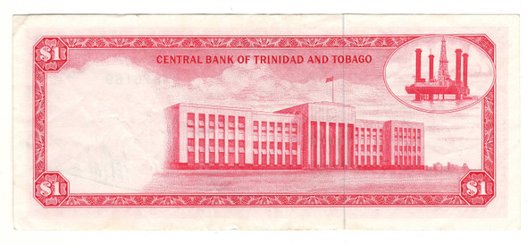 Trinidad and Tobago: 1964 $1 Banknote P-26 Trinidad and Tobago: 1964 $1 Banknote P-26