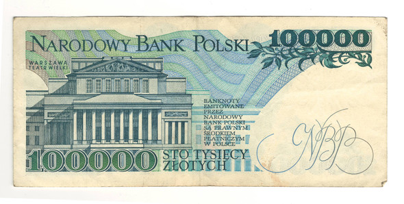 Poland: 1990 100000 Zlotych Banknote P-154