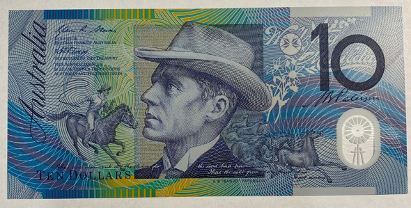 Australia: 2008 $10 Banknote P-58 Australia: 2008 $10 Banknote P-58
