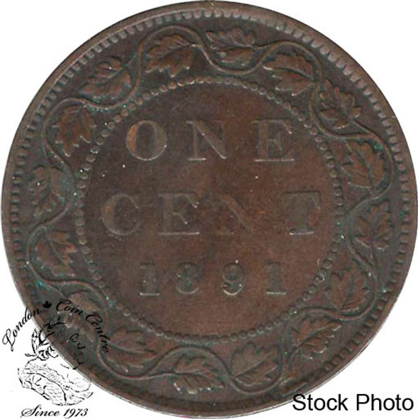 Canada: 1891 1 Cent SDSL OBV#3 VG8