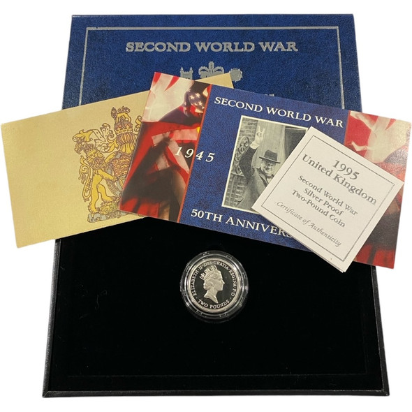 Great Britain: 1995 2 Pound 50th Anniversary of WWII Coin Great Britain: 1995 2 Pound 50th Anniversary of WWII Coin