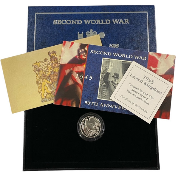 Great Britain: 1995 2 Pound 50th Anniversary of WWII Coin Great Britain: 1995 2 Pound 50th Anniversary of WWII Coin