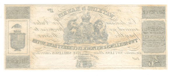 Canada: Watkins & Harris Merchant Script 1/2 Dollar 50 Pence Canada: Watkins & Harris Merchant Script 1/2 Dollar 50 Pence