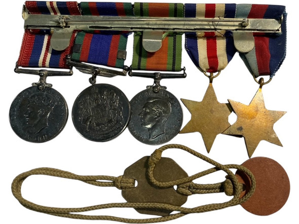 Canada: WW2 Group with Dog Tags Canada: WW2 Group with Dog Tags