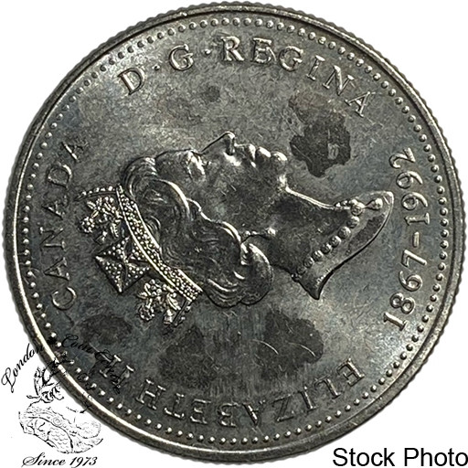 Canada: 1992 25 Cent Northwest Territories Die Rotation Error