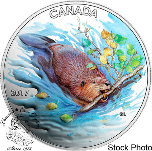 Canada: 2017 $10 Iconic Canada: Beaver Silver Coin
