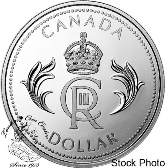 Canada: 2023 $1 Limited Edition Proof Silver Dollar - His Majesty King Charles III Royal Cypher *Scuffed Capsule*