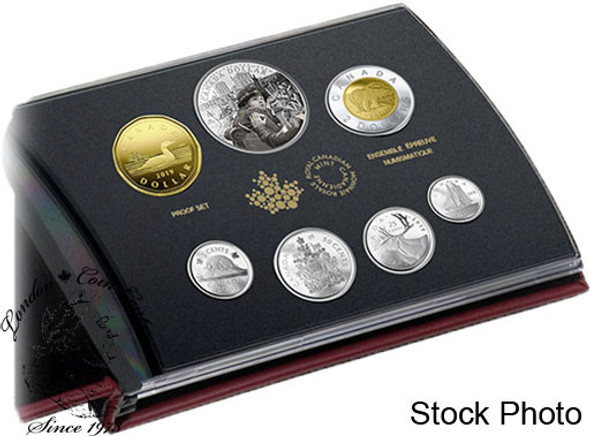 Canada: 2019 75th Anniversary of D-Day Special Edition Silver Dollar Proof Set. **Scuffed Sleeve**