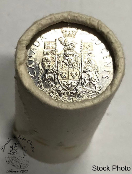 Canada: 1988 50 Cent Original Roll (20 Coins)**small rip**