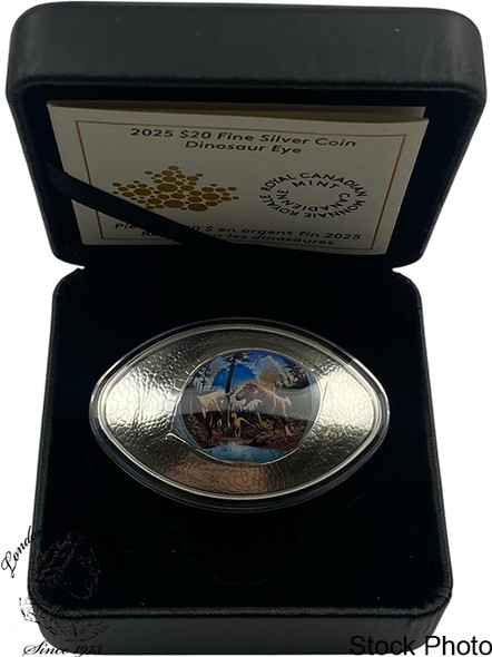 Canada: 2025 $20 Dinosaur Eyes Pure Silver Coin