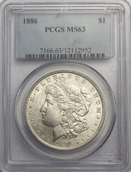 United States: 1886 Morgan Dollar PCGS MS63