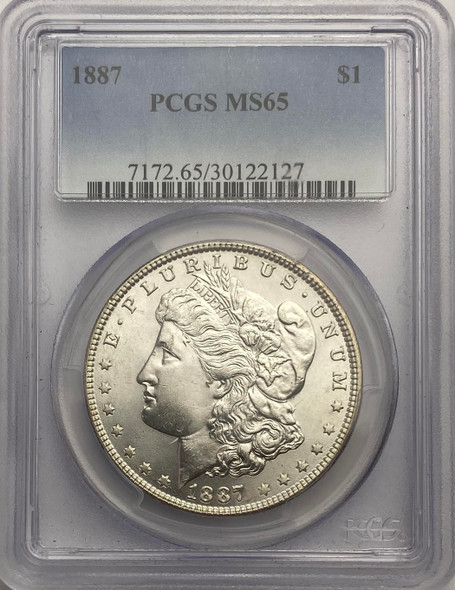 United States: 1887 Morgan Dollar PCGS MS65