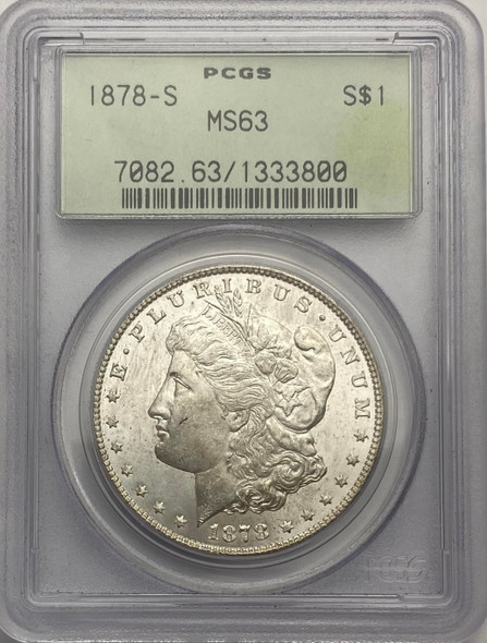 United States: 1878S Morgan Dollar PCGS MS63
