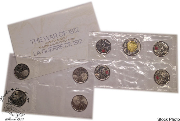 Canada: 2013 Special Edition UNC Set The War of 1812 Coins *Sticker*