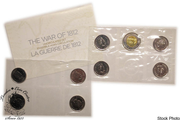 Canada: 2013 Special Edition UNC Set The War of 1812 Coins *Sticker*