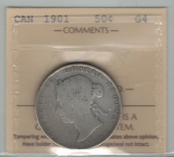 Canada: 1901 50 Cent ICCS G4